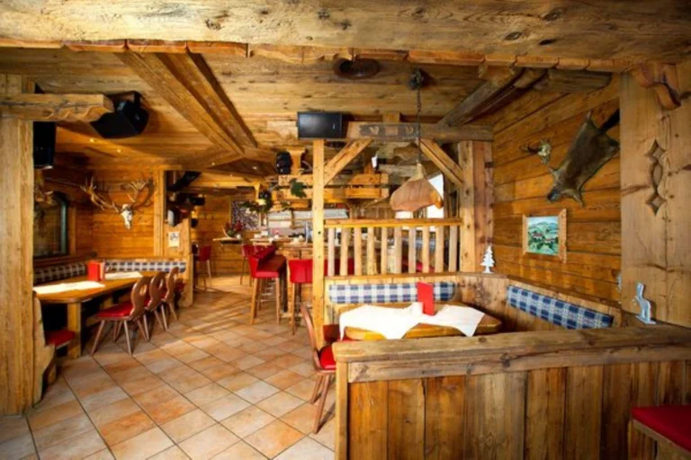 Intimate dining area at Fuchsloch pub in Sölden, Austria, featuring rustic wooden interiors, cozy seating for 50 guests, and a warm Tyrolean ambiance perfect for après-ski evenings Intimate dining area at Fuchsloch pub in Sölden, Austria, featuring rustic wooden interiors, cozy seating for 50 guests, and a warm Tyrolean ambiance perfect for après-ski evenings